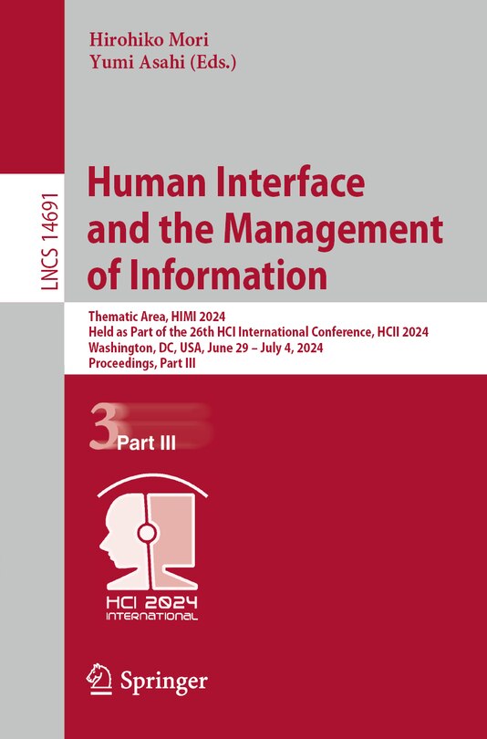 Couverture_Human Interface and the Management of Information