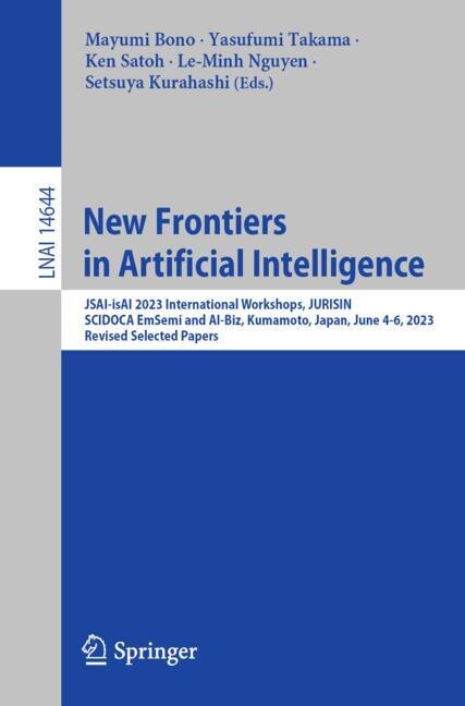 Front cover_New Frontiers in Artificial Intelligence