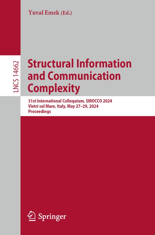 Front cover_Structural Information and Communication Complexity