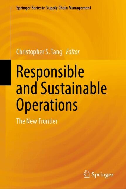 Front cover_Responsible and Sustainable Operations