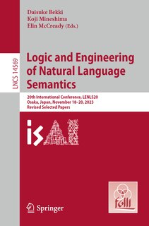 Couverture_Logic and Engineering of Natural Language Semantics