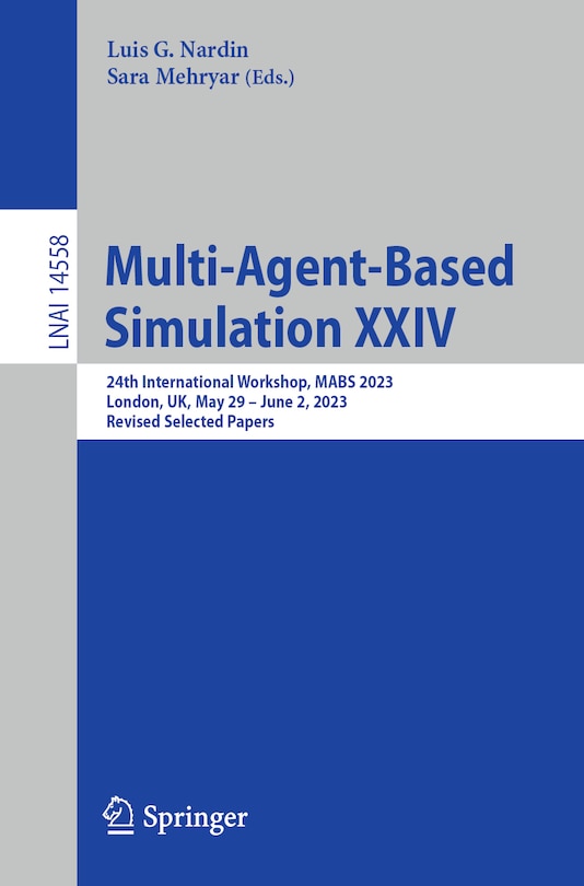 Couverture_Multi-Agent-Based Simulation XXIV