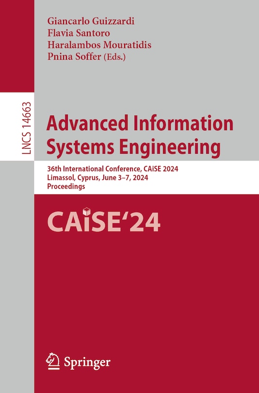 Front cover_Advanced Information Systems Engineering