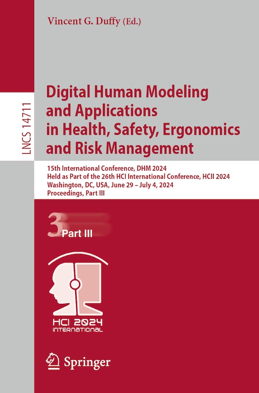 Couverture_Digital Human Modeling and Applications in Health, Safety, Ergonomics and Risk Management