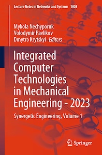 Couverture_Integrated Computer Technologies in Mechanical Engineering - 2023