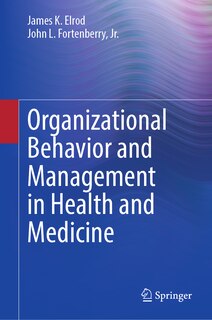 Couverture_Organizational Behavior and Management in Health and Medicine