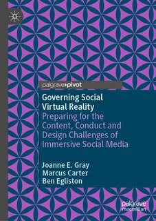 Front cover_Governing Social Virtual Reality