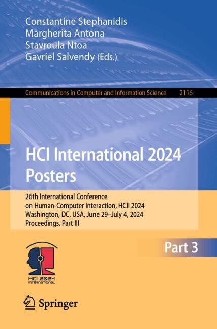 Front cover_HCI International 2024 Posters