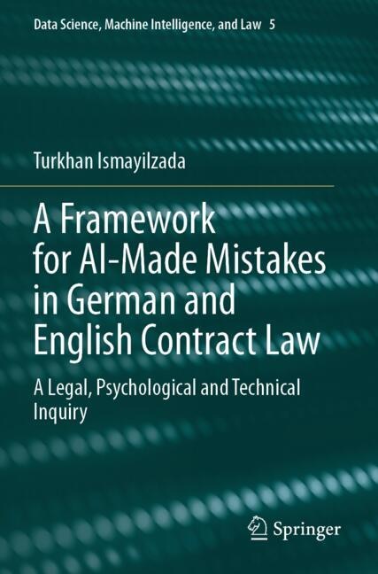 Front cover_A Framework for AI-Made Mistakes in German and English Contract Law