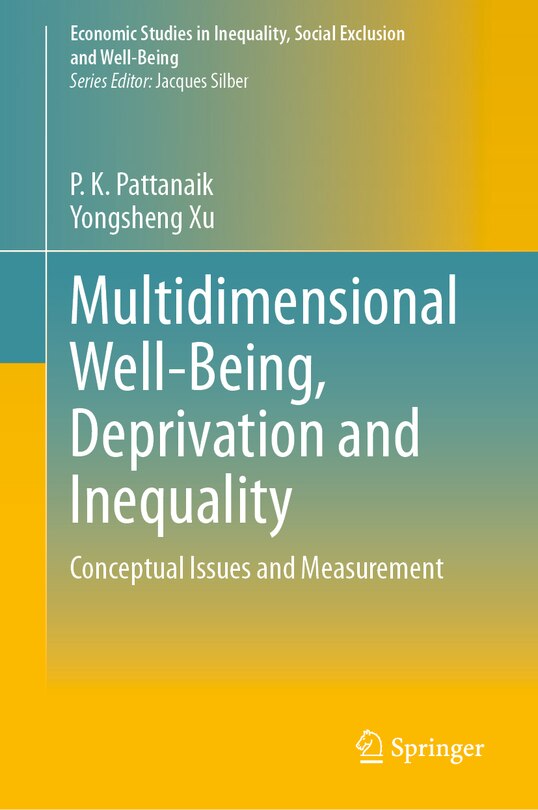 Couverture_Multidimensional Well-Being, Deprivation and Inequality