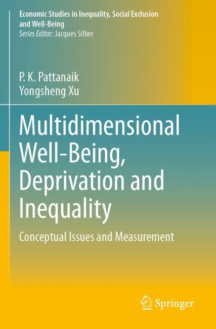 Front cover_Multidimensional Well-Being, Deprivation and Inequality