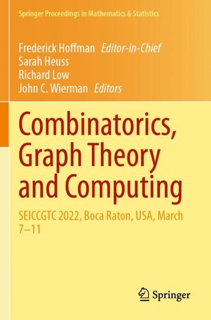 Front cover_Combinatorics, Graph Theory and Computing