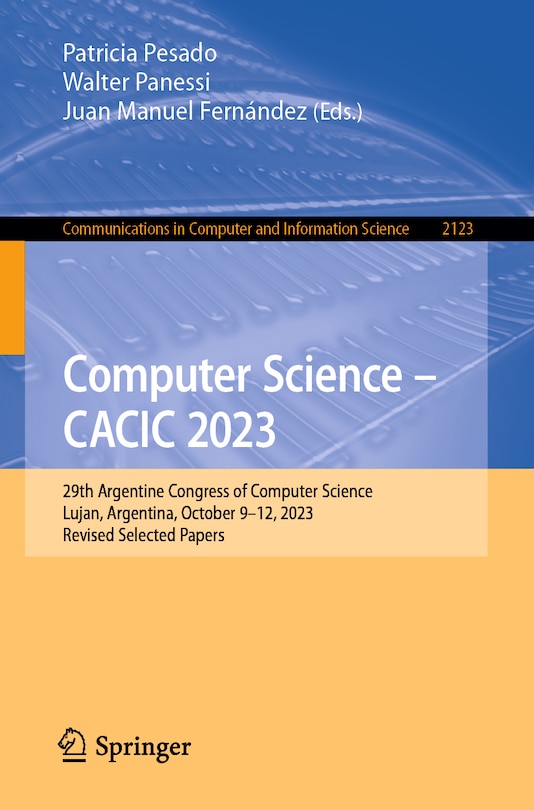 Front cover_Computer Science - CACIC 2023