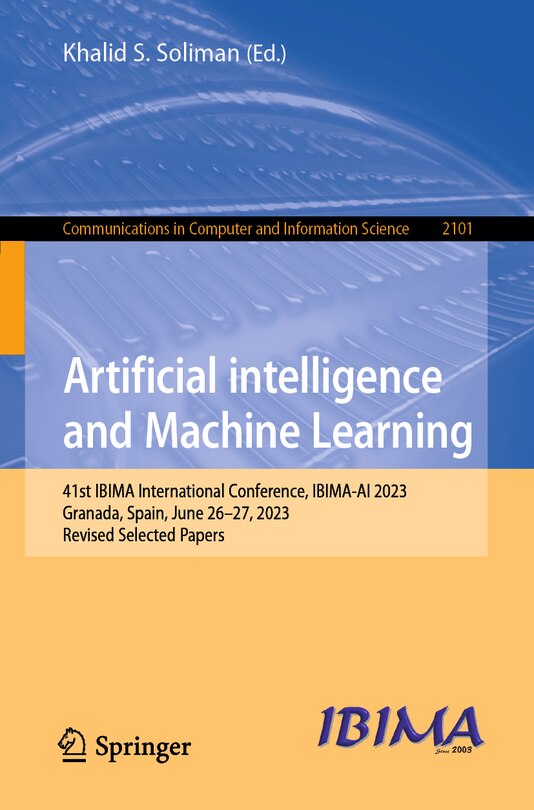 Front cover_Artificial intelligence and Machine Learning