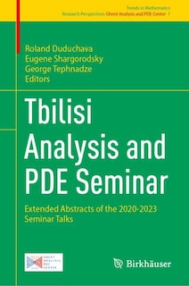 Front cover_Tbilisi Analysis and PDE Seminar