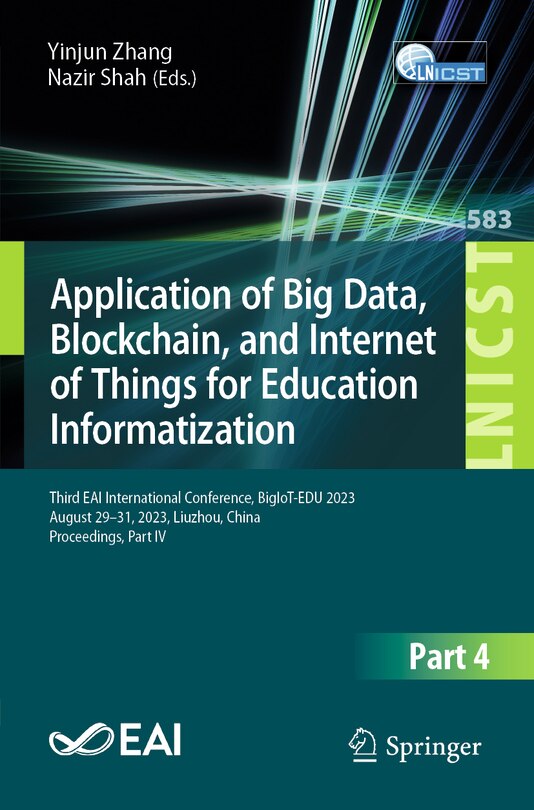 Couverture_Application of Big Data, Blockchain, and Internet of Things for Education Informatization