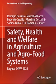 Couverture_Safety, Health and Welfare in Agriculture and Agro-food Systems