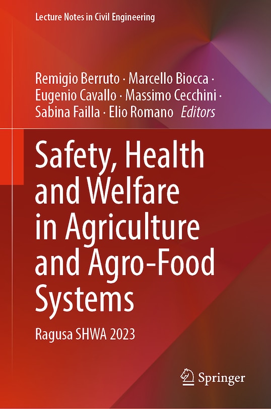 Couverture_Safety, Health and Welfare in Agriculture and Agro-food Systems