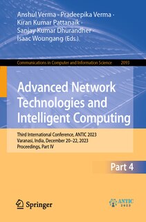 Couverture_Advanced Network Technologies and Intelligent Computing