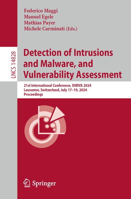 Front cover_Detection of Intrusions and Malware, and Vulnerability Assessment