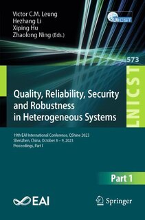 Front cover_Quality, Reliability, Security and Robustness in Heterogeneous Systems