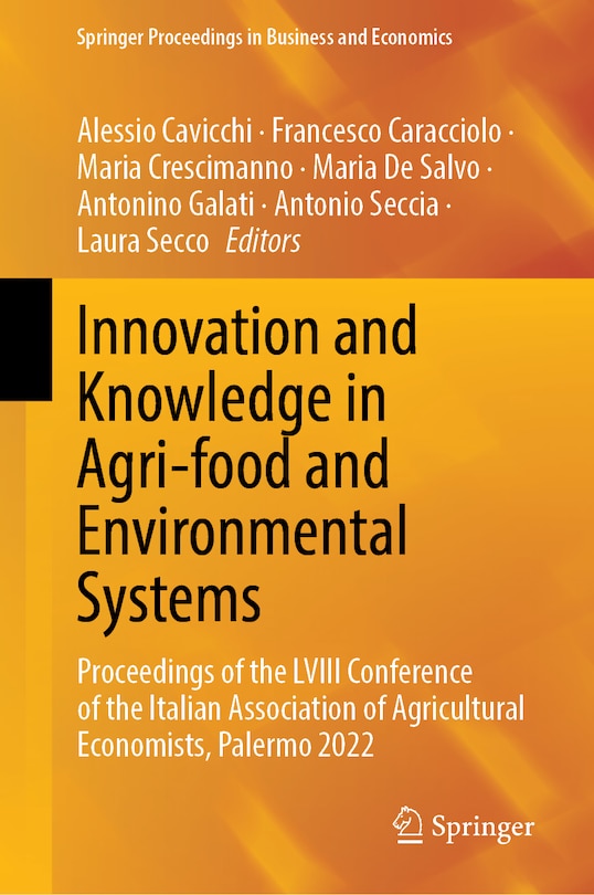 Couverture_Innovation and Knowledge in Agri-food and Environmental Systems