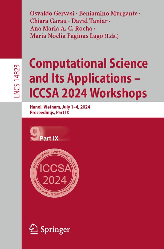 Front cover_Computational Science and Its Applications - ICCSA 2024 Workshops