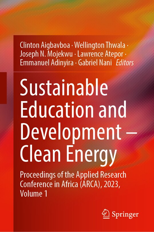 Front cover_Sustainable Education and Development-Clean Energy