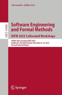 Couverture_Software Engineering and Formal Methods. SEFM 2023 Collocated Workshops
