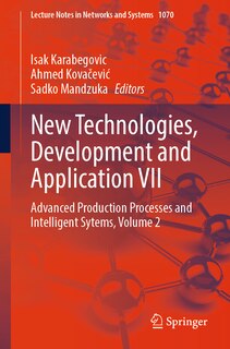 Front cover_New Technologies, Development and Application VII