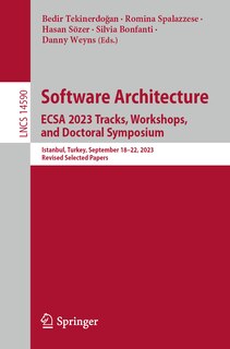 Couverture_Software Architecture. ECSA 2023 Tracks, Workshops, and Doctoral Symposium