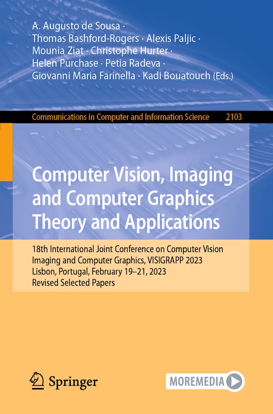 Front cover_Computer Vision, Imaging and Computer Graphics Theory and Applications