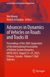 Front cover_Advances in Dynamics of Vehicles on Roads and Tracks III
