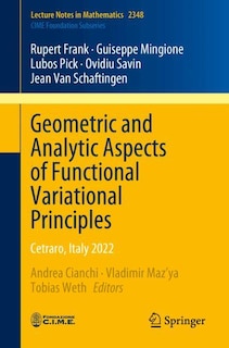 Couverture_Geometric and Analytic Aspects of Functional Variational Principles