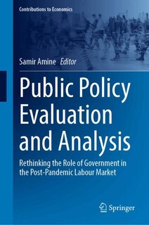Front cover_Public Policy Evaluation and Analysis