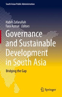 Couverture_Governance and Sustainable Development in South Asia