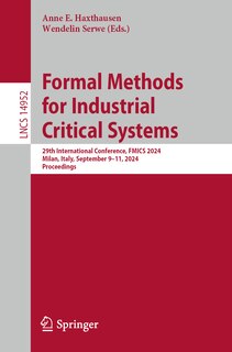 Front cover_Formal Methods for Industrial Critical Systems