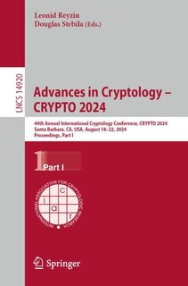 Couverture_Advances in Cryptology - CRYPTO 2024