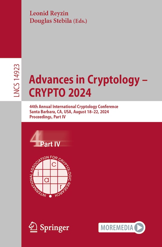 Front cover_Advances in Cryptology - CRYPTO 2024