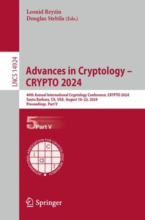 Front cover_Advances in Cryptology - CRYPTO 2024