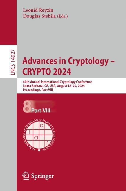 Front cover_Advances in Cryptology - CRYPTO 2024