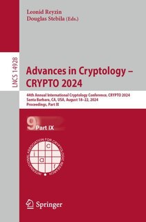 Front cover_Advances in Cryptology - CRYPTO 2024