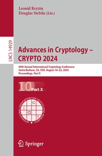 Front cover_Advances in Cryptology - CRYPTO 2024
