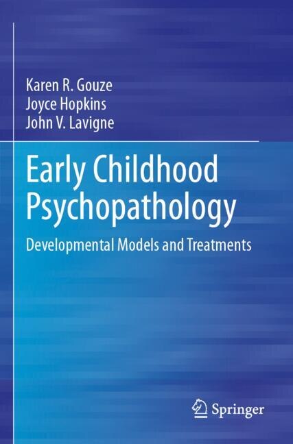 Front cover_Early Childhood Psychopathology