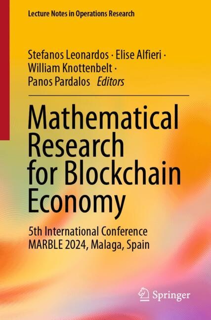 Front cover_Mathematical Research for Blockchain Economy