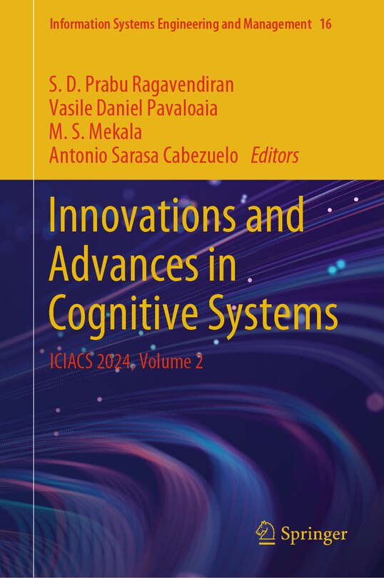 Couverture_Innovations and Advances in Cognitive Systems