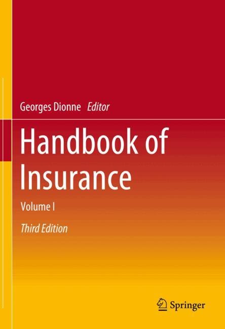 Front cover_Handbook of Insurance