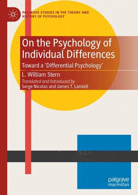 Front cover_On the Psychology of Individual Differences