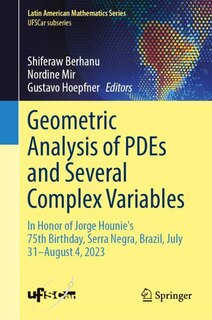 Couverture_Geometric Analysis of PDEs and Several Complex Variables