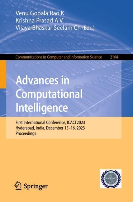 Front cover_Advances in Computational Intelligence